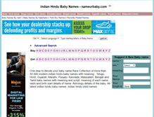 Tablet Screenshot of nameurbaby.com